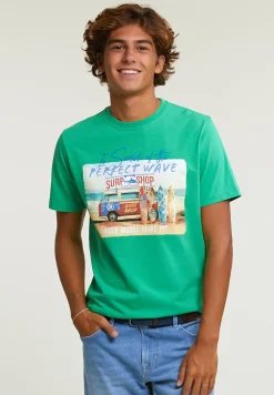 Best River Woods Normal fit basic T-shirt korte mouwen apple -