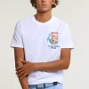Sale River Woods Normal fit basic T-shirt korte mouwen wit -