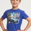 Fashion River Woods Normal fit basic T-shirt korte mouwen yale blue -