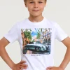 New River Woods Normal fit basic T-shirt korte mouwen wit -