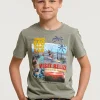 Online River Woods Normal fit basic T-shirt korte mouwen safari mix -