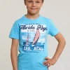 New River Woods Normal fit basic T-shirt korte mouwen acqua -