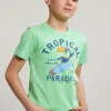 Sale River Woods Normal fit basic T-shirt korte mouwen mojito -