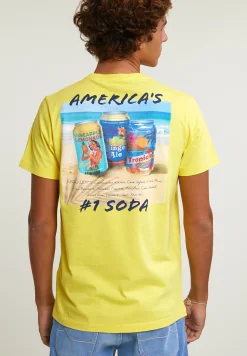 New River Woods Normal fit basic T-shirt korte mouwen lemonade -