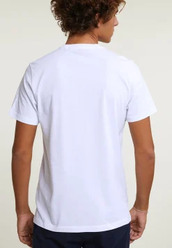 Fashion River Woods Normal fit basic T-shirt korte mouwen wit -
