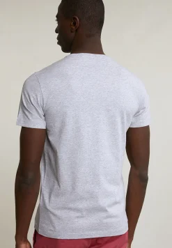 Clearance River Woods Normal fit basic T-shirt korte mouwen oyster mix -