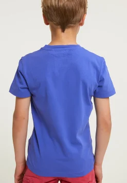 Hot River Woods Normal fit basic T-shirt korte mouwen reef blue -