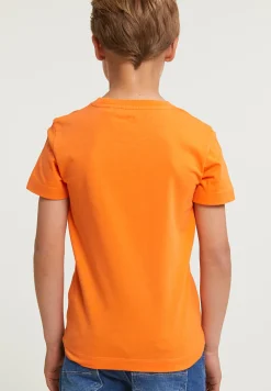 Discount River Woods Normal fit basic T-shirt korte mouwen electric orange -