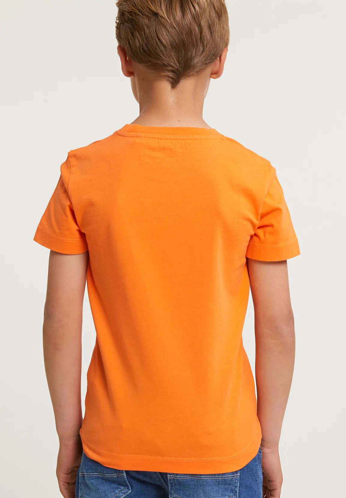 Discount River Woods Normal fit basic T-shirt korte mouwen electric orange -
