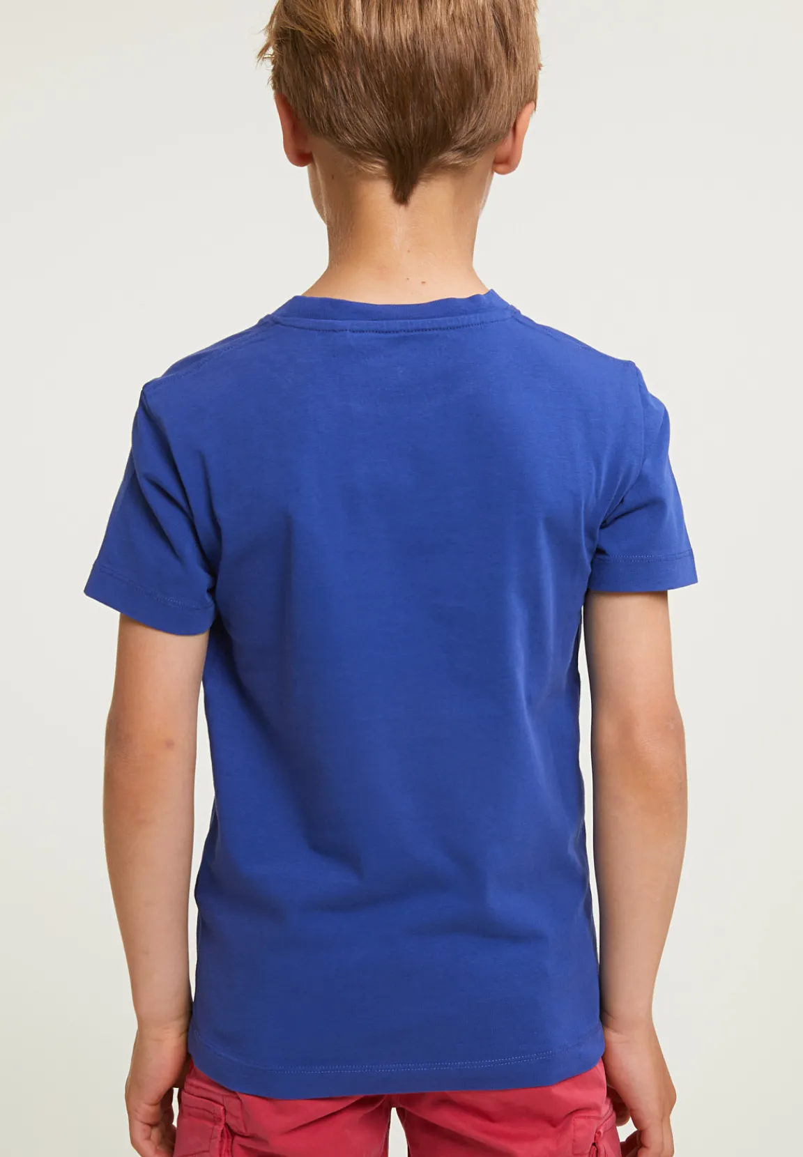 Fashion River Woods Normal fit basic T-shirt korte mouwen yale blue -