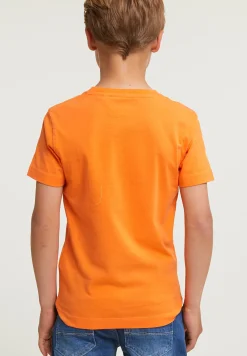 Online River Woods Normal fit basic T-shirt korte mouwen electric orange -