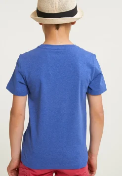 Outlet River Woods Normal fit basic T-shirt korte mouwen hamptons blue mix -