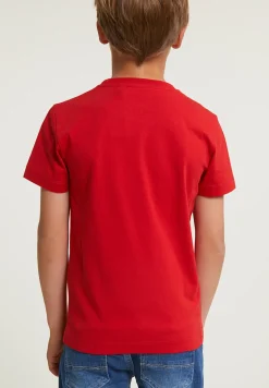 Best River Woods Normal fit basic T-shirt korte mouwen harvard red -