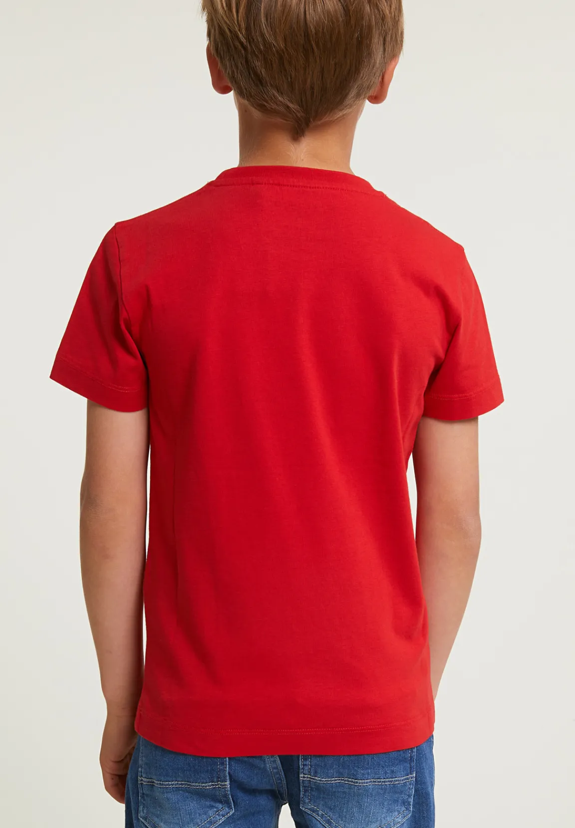 Best River Woods Normal fit basic T-shirt korte mouwen harvard red -