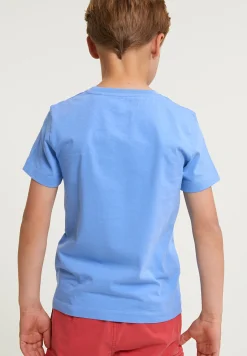 Sale River Woods Normal fit basic T-shirt korte mouwen sky -