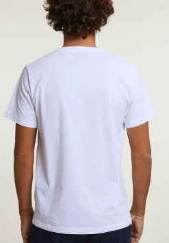 Discount River Woods Normal fit basic T-shirt korte mouwen wit -