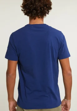 Best River Woods Normal fit basic T-shirt korte mouwen saphire mix -