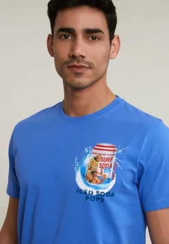 Sale River Woods Normal fit basic T-shirt korte mouwen evening blue -