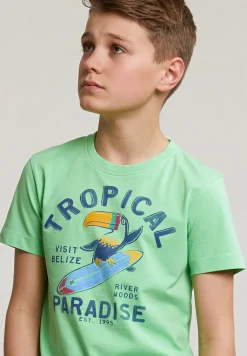 Sale River Woods Normal fit basic T-shirt korte mouwen mojito -