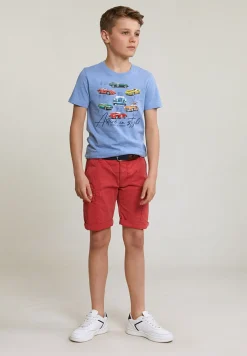 Clearance River Woods Normal fit basic T-shirt korte mouwen seashore mix -