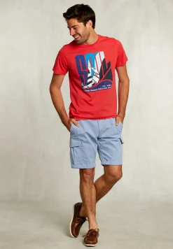Online River Woods Normal fit basic T-shirt pomegranate -