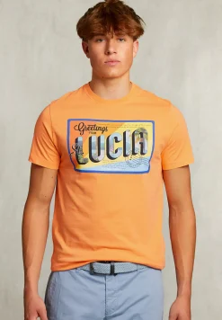Fashion River Woods Normal fit basic T-shirt sunrise -