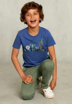Fashion River Woods Normal fit basic T-shirt wallstreet mix -