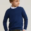 Online River Woods Normal fit katoen-bamboo basic trui ronde hals dark moon mix -