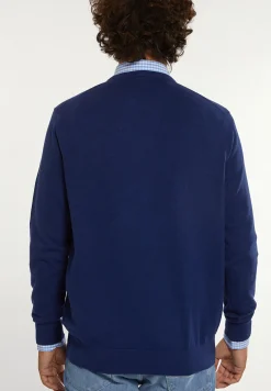 Best River Woods Normal fit katoenen basic trui ronde hals twilight mix -