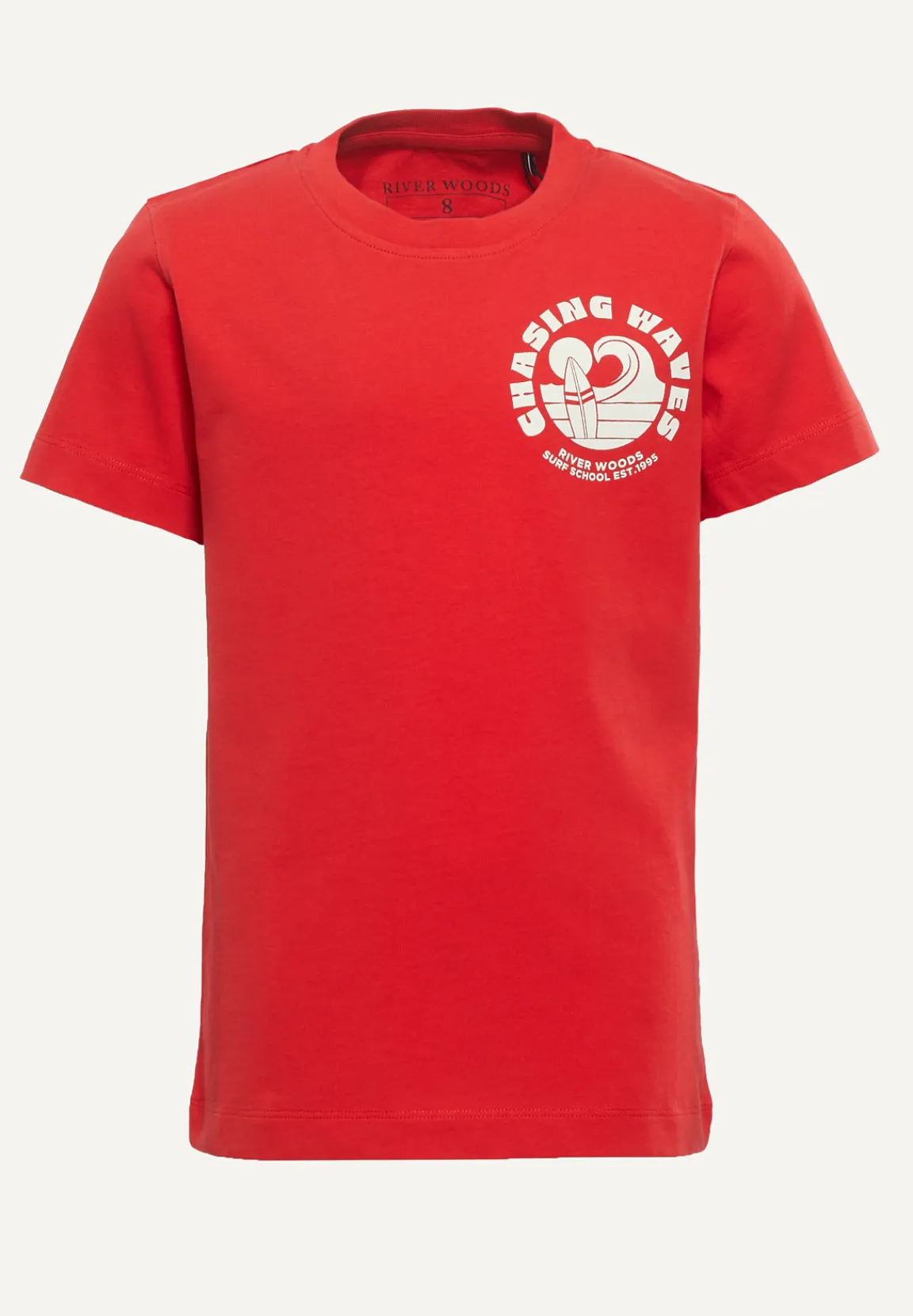Clearance River Woods Normal fit katoenen fantasie T-shirt strawberry -