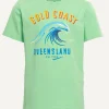 Sale River Woods Normal fit katoenen fantasie T-shirt lime -