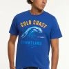 Clearance River Woods Normal fit katoenen fantasie T-shirt admiral -