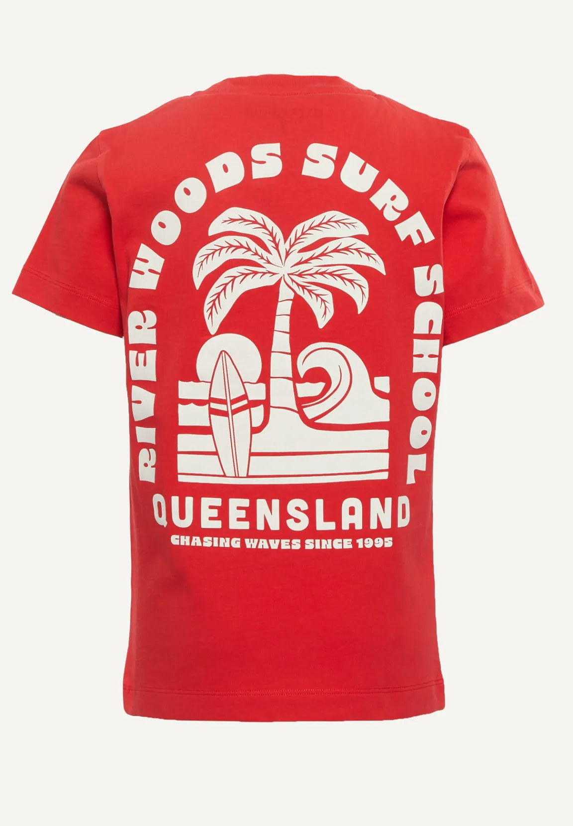 Clearance River Woods Normal fit katoenen fantasie T-shirt strawberry -