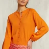 Best River Woods Oranje cardigan met knopen -
