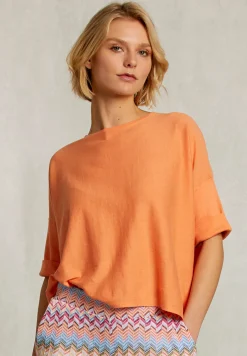 Online River Woods Oranje trui ajour op rug -