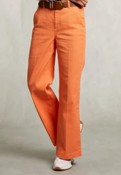 Outlet River Woods Oranje wijde katoenen broek -