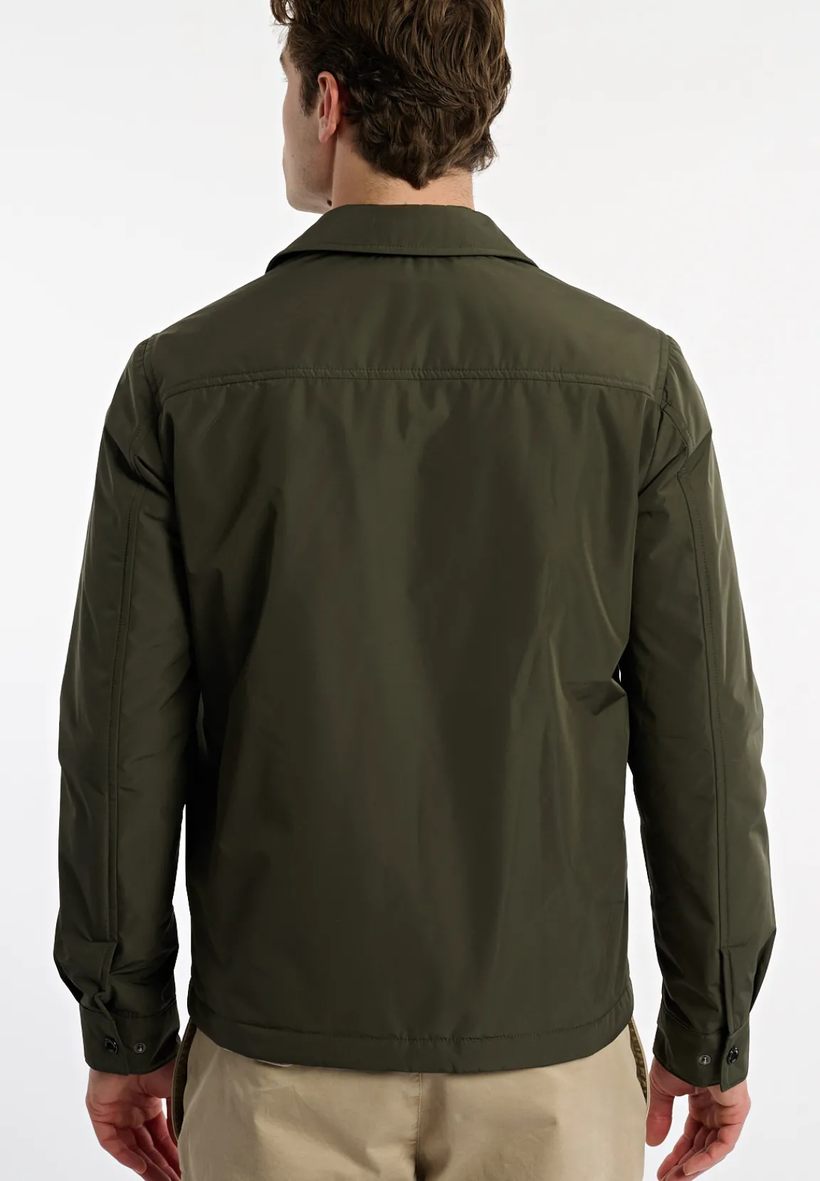 Outlet River Woods Overshirt jasje opgestikte zakken kaki -