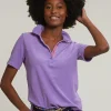 New River Woods Paarse éponge polo korte mouwen -