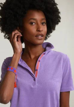 New River Woods Paarse éponge polo korte mouwen -
