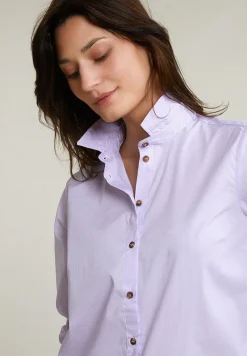 Discount River Woods Paars/wit gestreepte blouse lange mouwen -