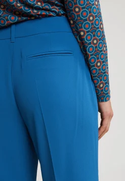 Sale River Woods Petrol klassieke broek met zijsplit -