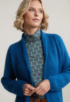 Online River Woods Petrol lange cardigan lange mouwen -