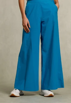 New River Woods Petrol lange wijde broek -