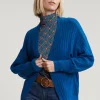 Outlet River Woods Petrol wollen V-hals cardigan -