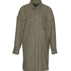 Fashion River Woods Pied-de-poule hemdjas in groen -