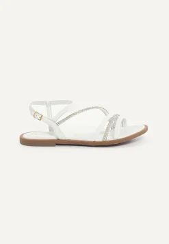 Online River Woods Platte sandalen wit -