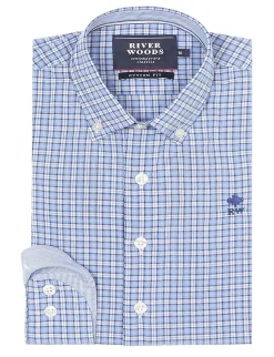 New River Woods Princeton shirt in blauw -