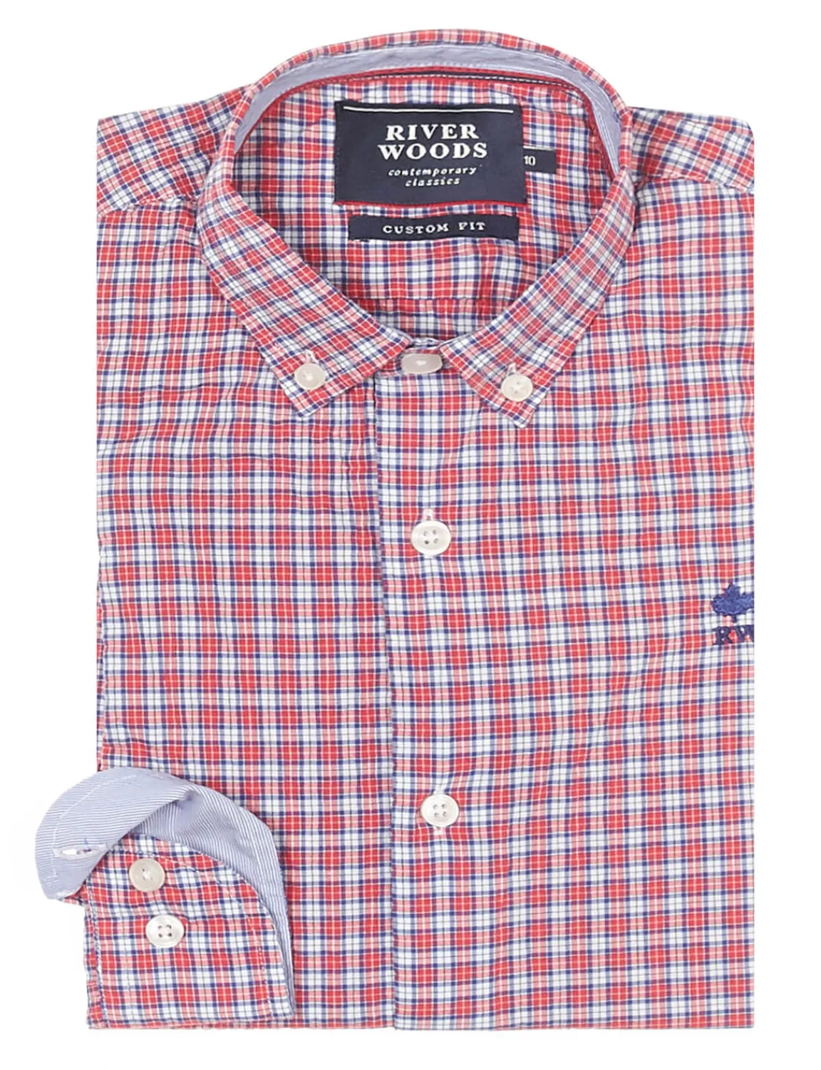 Best River Woods Princeton shirt in rood -