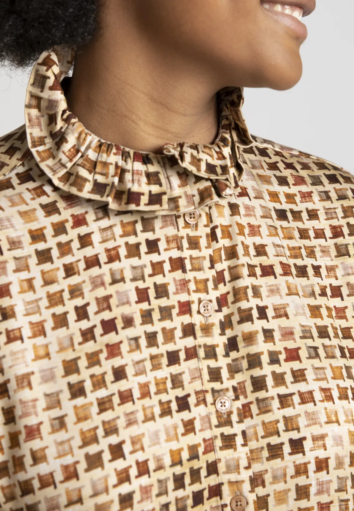 Sale River Woods Rechte jurk in viscose in bruin -