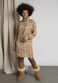 Sale River Woods Rechte jurk in viscose in bruin -